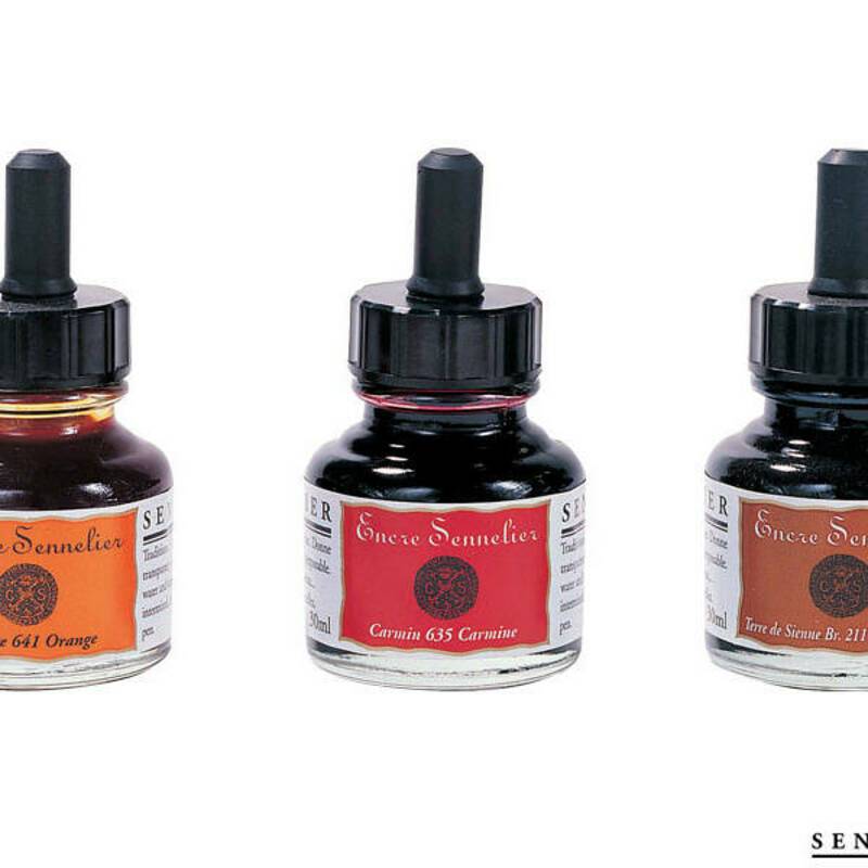 Rohrer & Klingner Inchiostro Da Disegno 'Umbra Bruciata': 100 Ml, Impermeabile, Per Pennino E Aerografo, Serie Antik